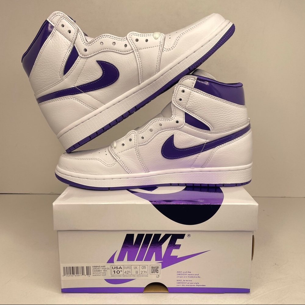 Nike Air Jordan 1 Retro High OG “Purple Metallic” - Picture 3 of 4